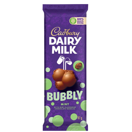 CADBURY BUBBLY CHOCOLATE DAIRY